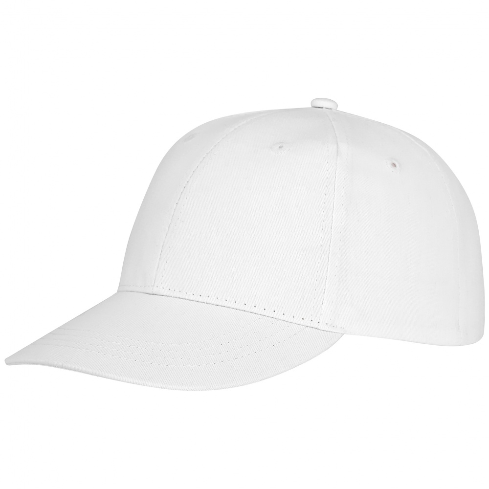 Logotrade promotional giveaway image of: Ares 6 panel cap, white