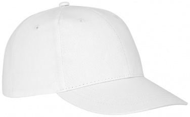 Logo trade corporate gifts picture of: Ares 6 panel cap, white