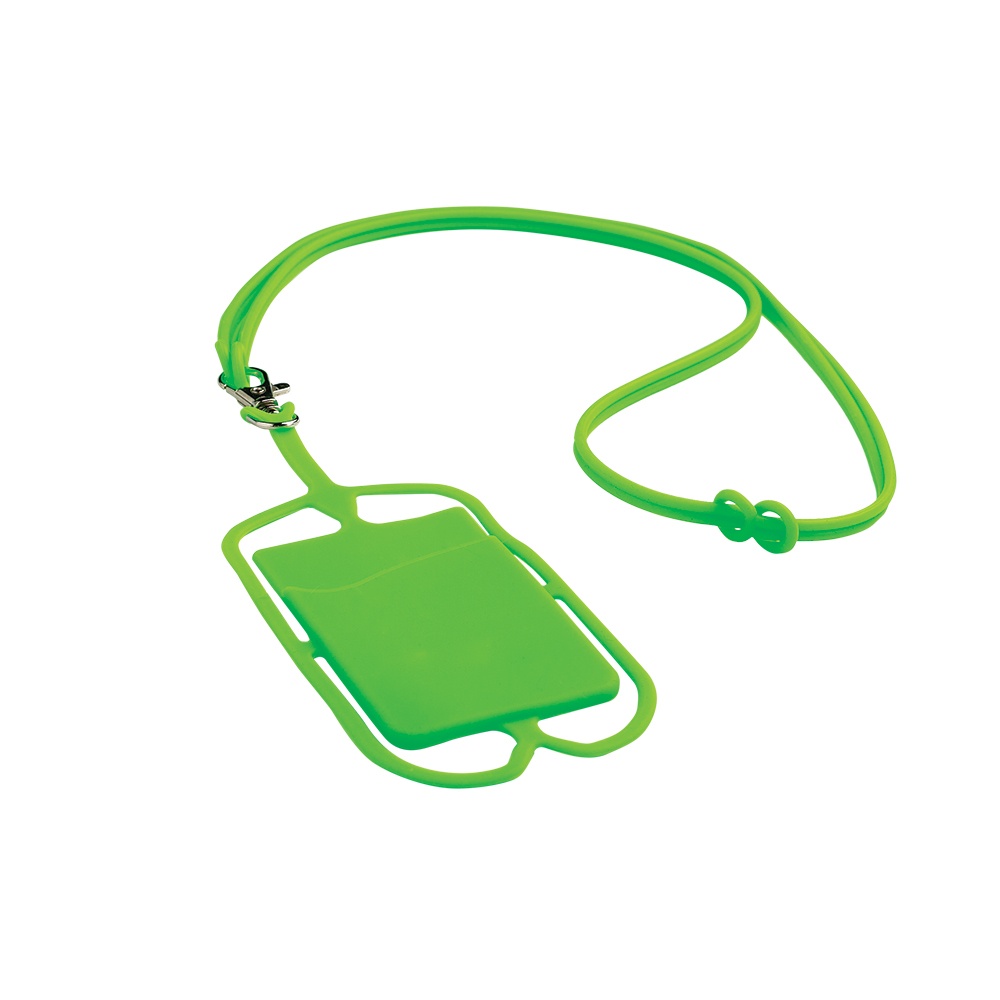 Logotrade advertising product picture of: Lanyard with cardholder, Green