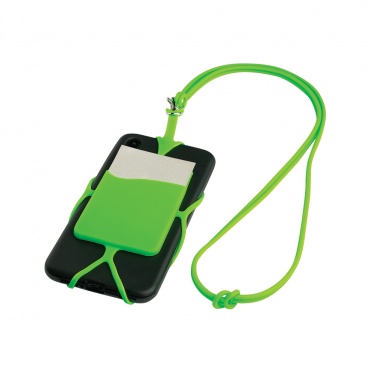 Logotrade promotional giveaways photo of: Lanyard with cardholder, Green