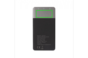 Logotrade promotional merchandise image of: 5.000 mAh Soft Touch Wireless 5W Charging Powerbank
, grey