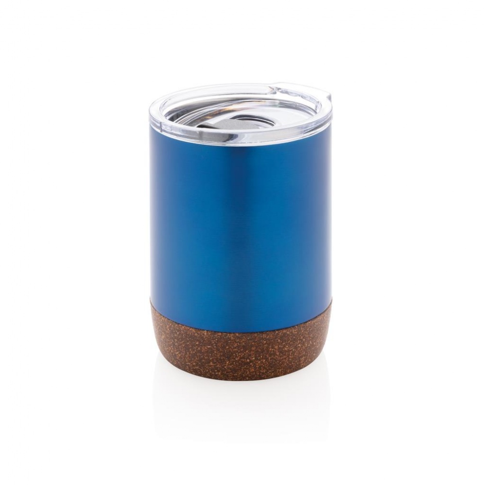 Logotrade advertising product picture of: Cork small vacuum coffee mug, blue