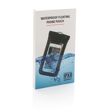 Logotrade promotional giveaway image of: IPX8 Waterproof Floating Phone Pouch, black