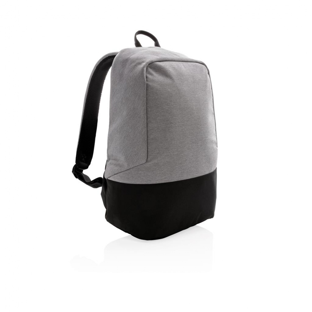 Logo trade promotional giveaway photo of: Standard RFID anti theft backpack PVC free, grey