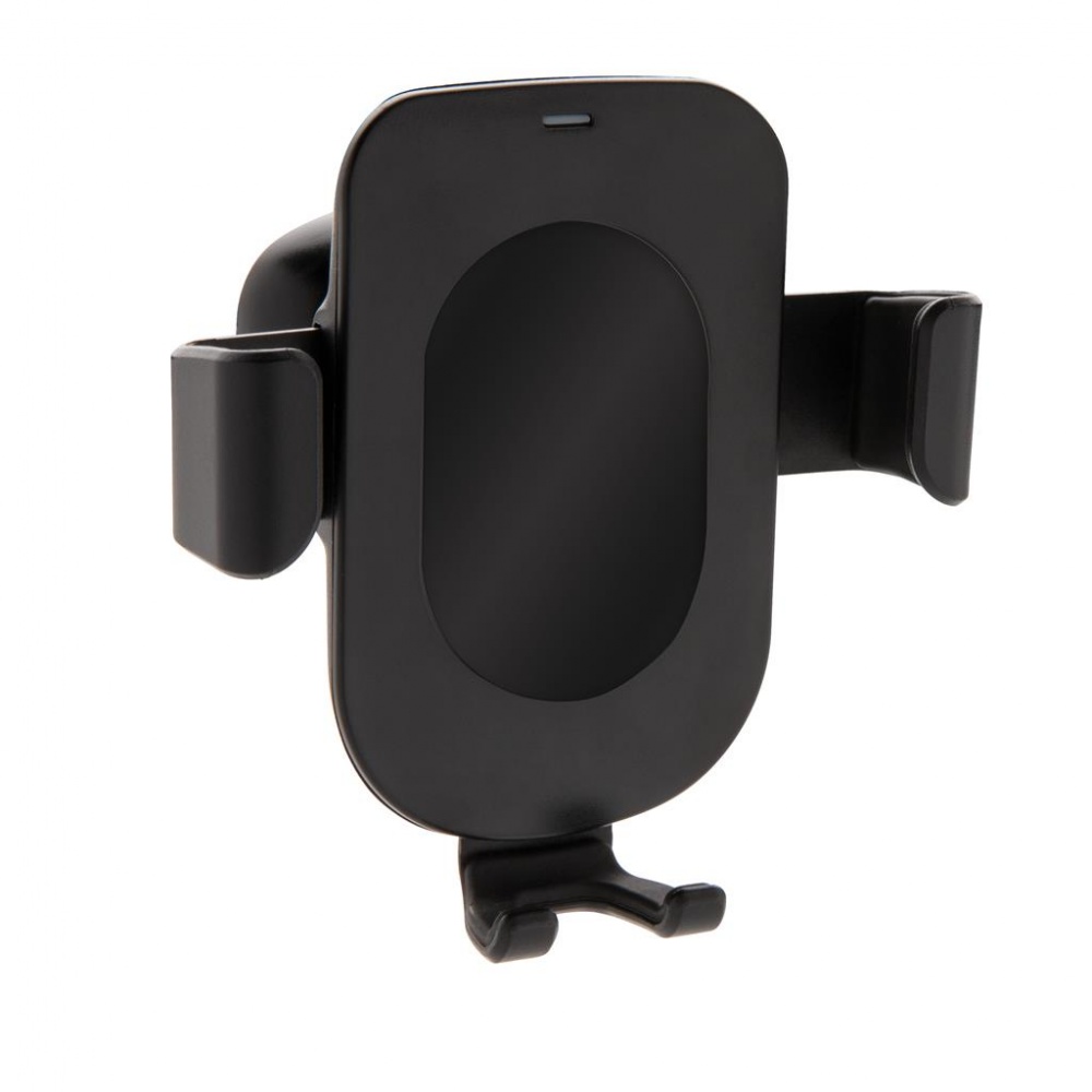 Logotrade advertising product picture of: 5W wireless charging gravity phone holder, black