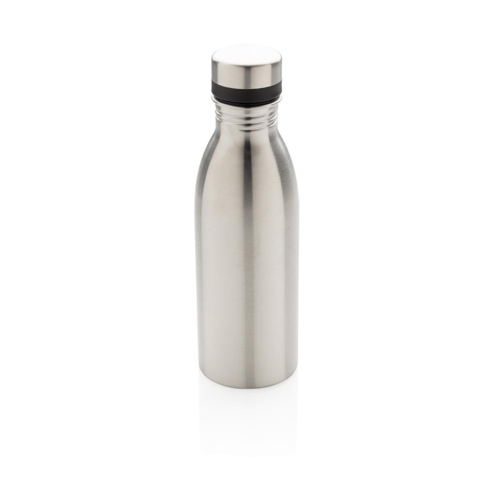 Logotrade business gift image of: Deluxe stainless steel water bottle, silver