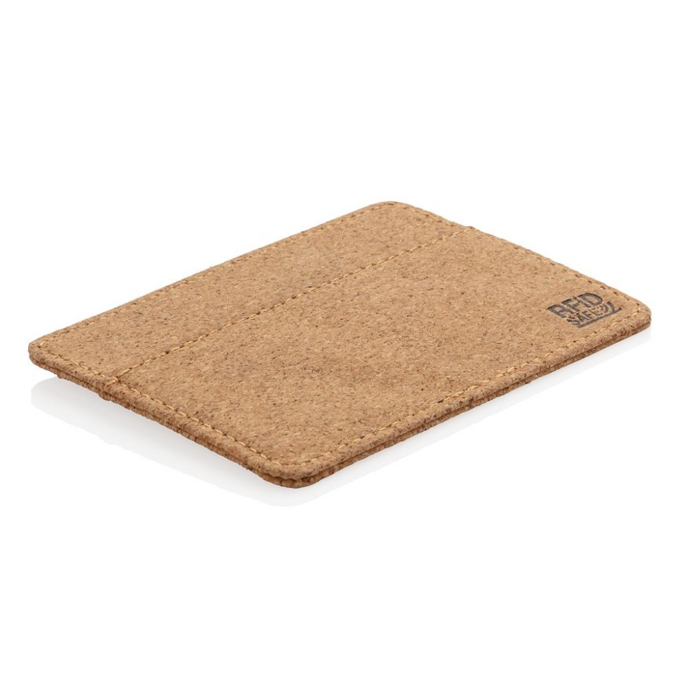 Logo trade promotional items picture of: ECO cork secure RFID cardholder, brown