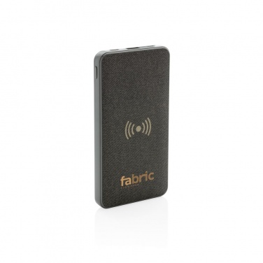 Logotrade corporate gift picture of: Tela 8.000 mAh 5W Wireless Powerbank, grey