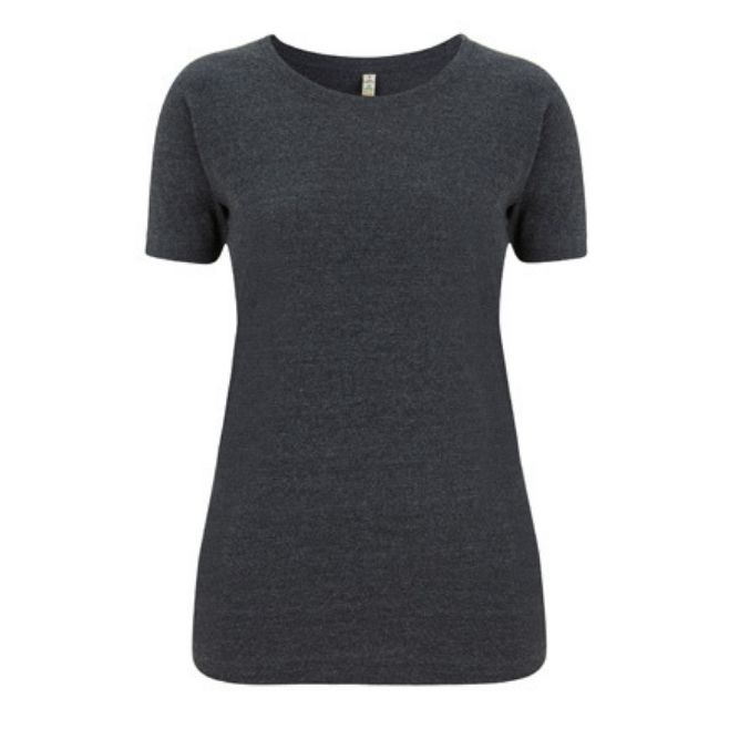 Logo trade promotional merchandise picture of: Salvage women´s slim fit t-shirt, melange black