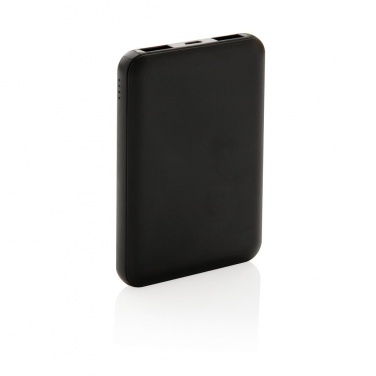 Logotrade advertising products photo of: High Density 5.000 mAh Pocket Powerbank, black