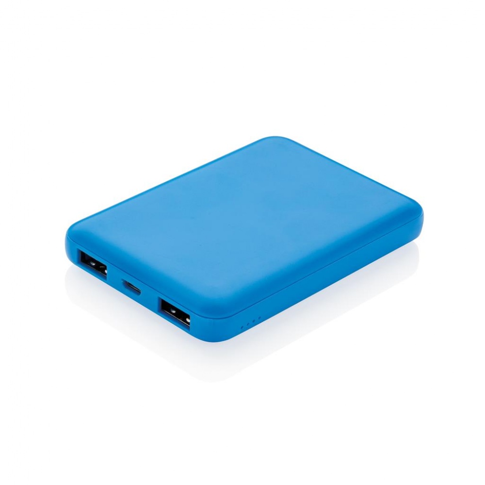 Logotrade promotional merchandise picture of: High Density 5.000 mAh Pocket Powerbank, blue