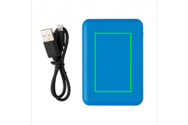 Logotrade corporate gifts photo of: High Density 5.000 mAh Pocket Powerbank, blue