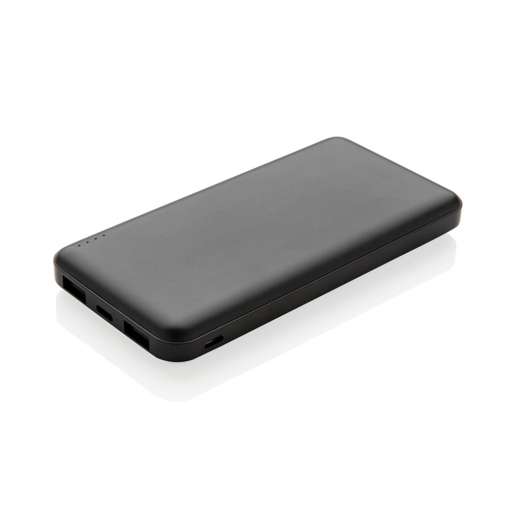 Logo trade promotional product photo of: High Density 10.000 mAh Pocket Powerbank, black