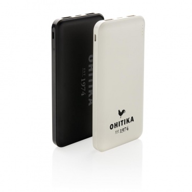 Logo trade business gift photo of: High Density 10.000 mAh Pocket Powerbank, black