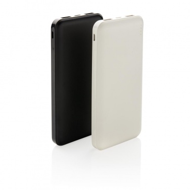 Logo trade promotional gifts picture of: High Density 10.000 mAh Pocket Powerbank, black