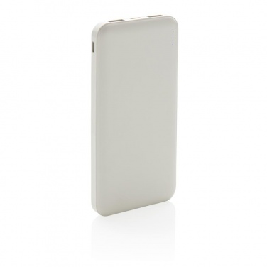 Logotrade promotional giveaway image of: High Density 10.000 mAh Pocket Powerbank, white