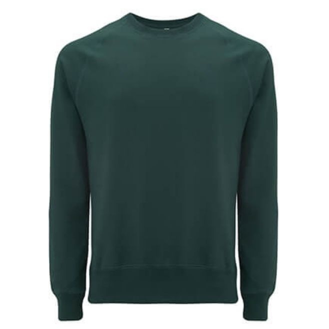 Logo trade corporate gift photo of: Salvage unisex raglan sweatshirt, bottle green