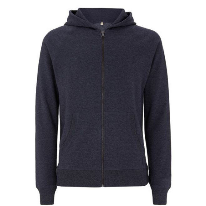 Logotrade promotional merchandise image of: Salvage unisex zip-up hoody, melange navy blue