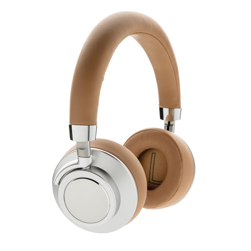 Logo trade business gifts image of: Aria Wireless Comfort Headphone, brown