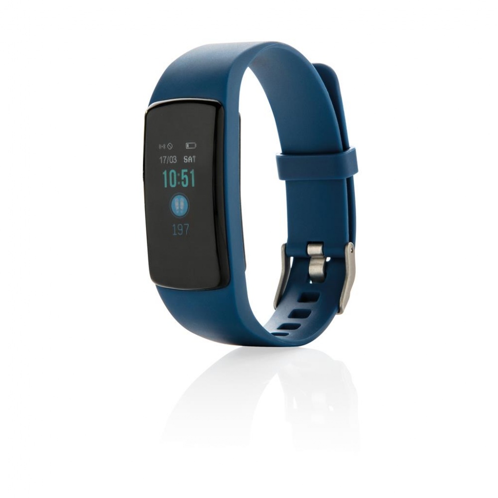 Logotrade business gift image of: Stay Fit with heart rate monitor, blue