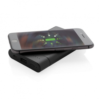 Logotrade promotional merchandise photo of: Encore 8.000 mAh wireless charging powerbank, black