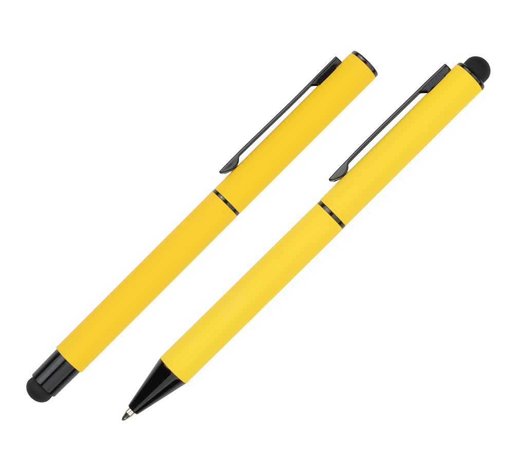 Logotrade promotional product image of: Writing set touch pen, soft touch CELEBRATION Pierre Cardin