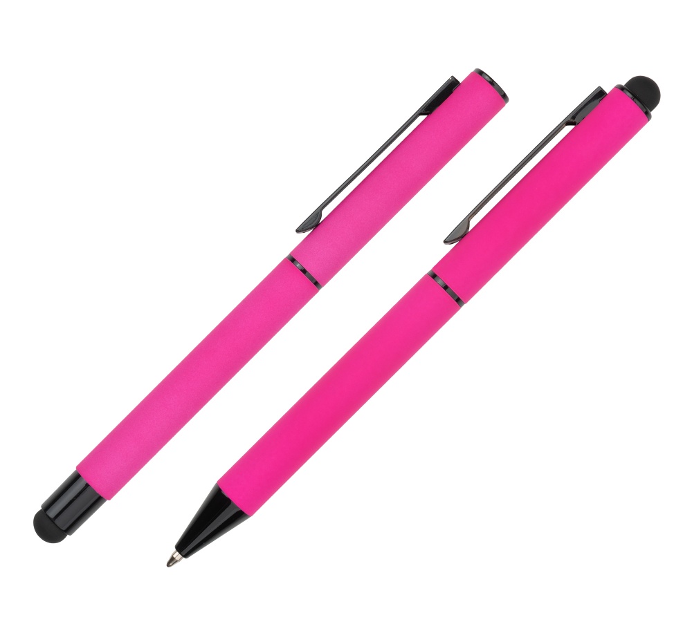 Logo trade promotional merchandise photo of: Writing set touch pen, soft touch CELEBRATION Pierre Cardin