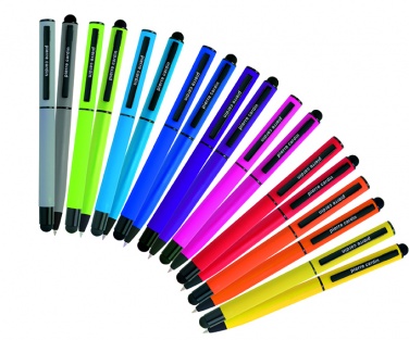 Logo trade promotional products image of: Writing set touch pen, soft touch CELEBRATION Pierre Cardin