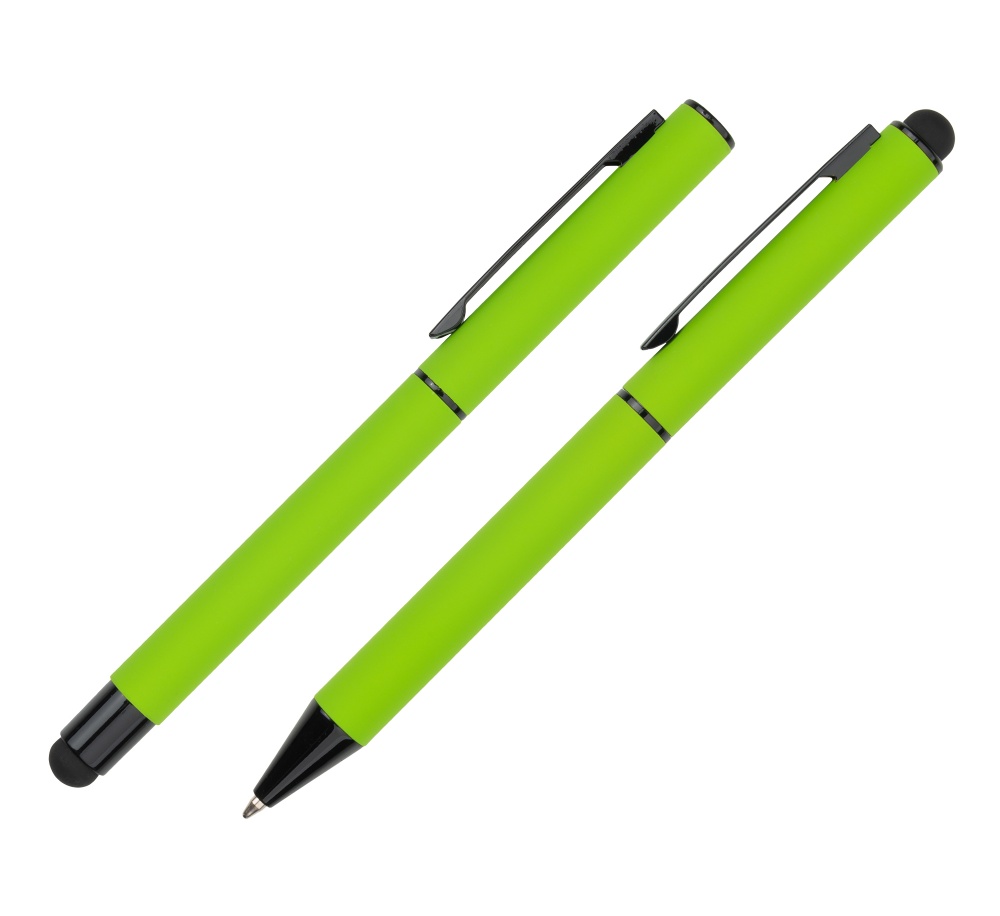 Logo trade business gift photo of: Writing set touch pen, soft touch CELEBRATION Pierre Cardin