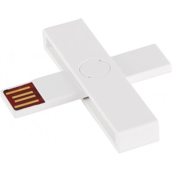 Logotrade promotional giveaway picture of: +ID smart card reader, USB, white