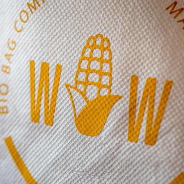 Logo trade corporate gifts picture of: Corn backpack, PLA material, natural white