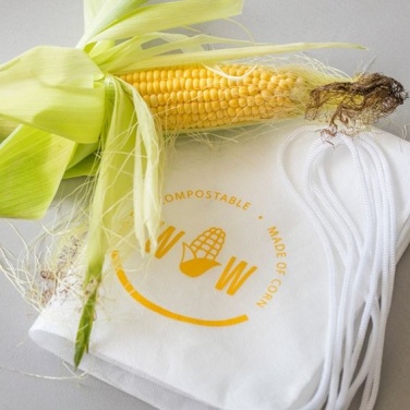 Logo trade promotional giveaways picture of: Corn backpack, PLA material, natural white