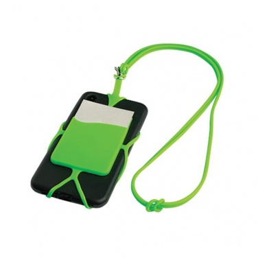 Logo trade promotional products picture of: Lanyard with cardholder, Green