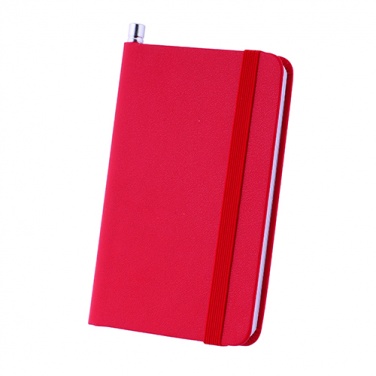 Logo trade promotional products picture of: Notebook A7, Red