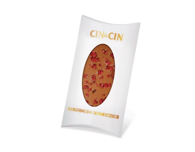 Logo trade business gift photo of: Chocolate with particles