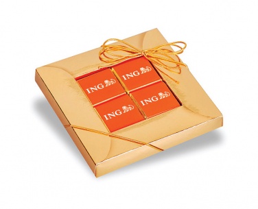 Logo trade promotional gifts picture of: 4 chocolates frame box