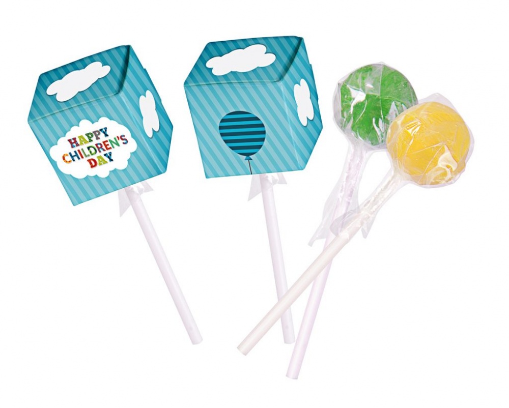 Logo trade promotional product photo of: Cube lollipops