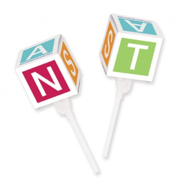 Logo trade corporate gifts image of: Cube lollipops