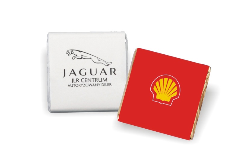 Logo trade promotional merchandise photo of: Square chocolates