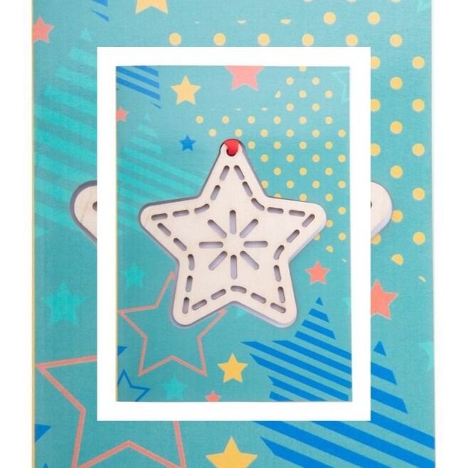 Logotrade promotional merchandise image of: CreaX Christmas card, star