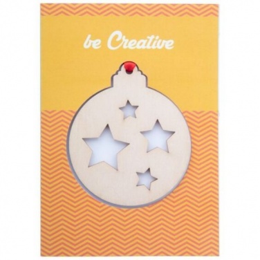 Logotrade promotional gift picture of: CreaX Christmas card, star