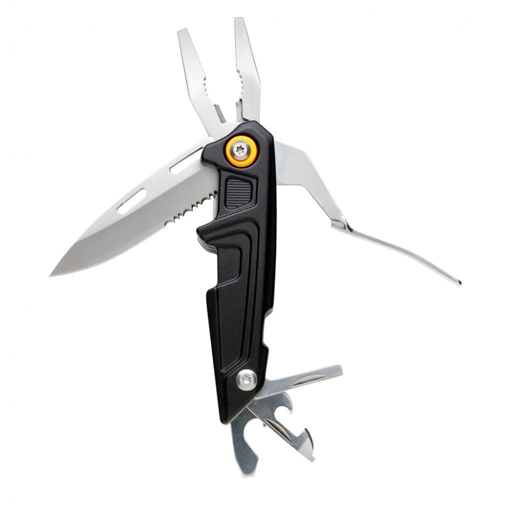 Logo trade corporate gifts picture of: Multitool with bit set, black, personalized name, sleeve, gift wrap