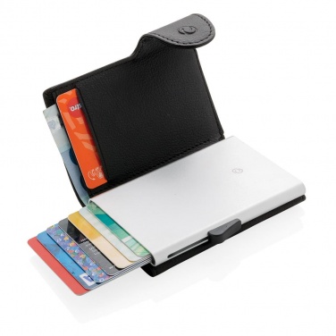 Logotrade promotional giveaway picture of: C-Secure RFID card holder & wallet black with name, sleeve, gift wrap