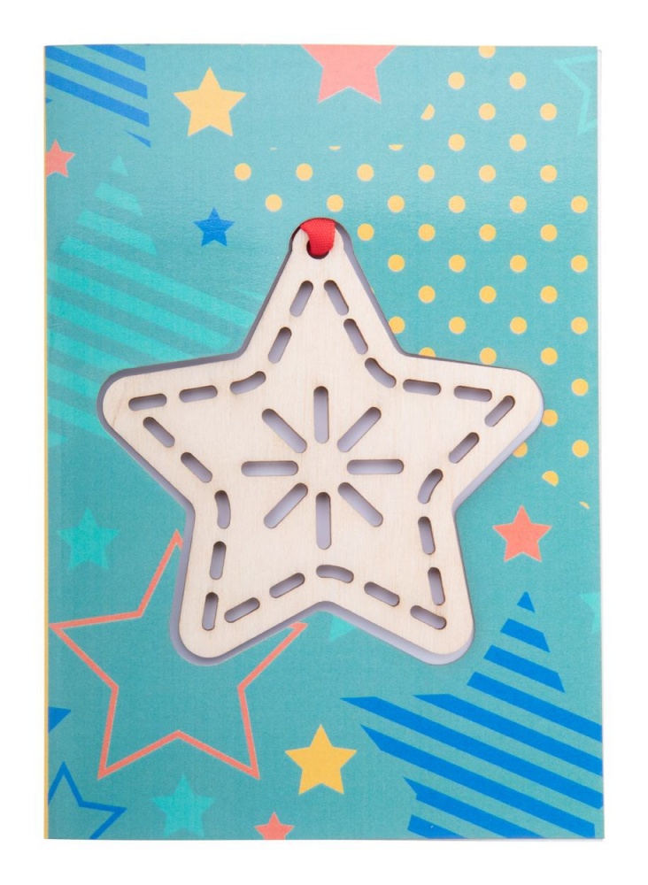 Logotrade promotional giveaways photo of: TreeCard Christmas card, star