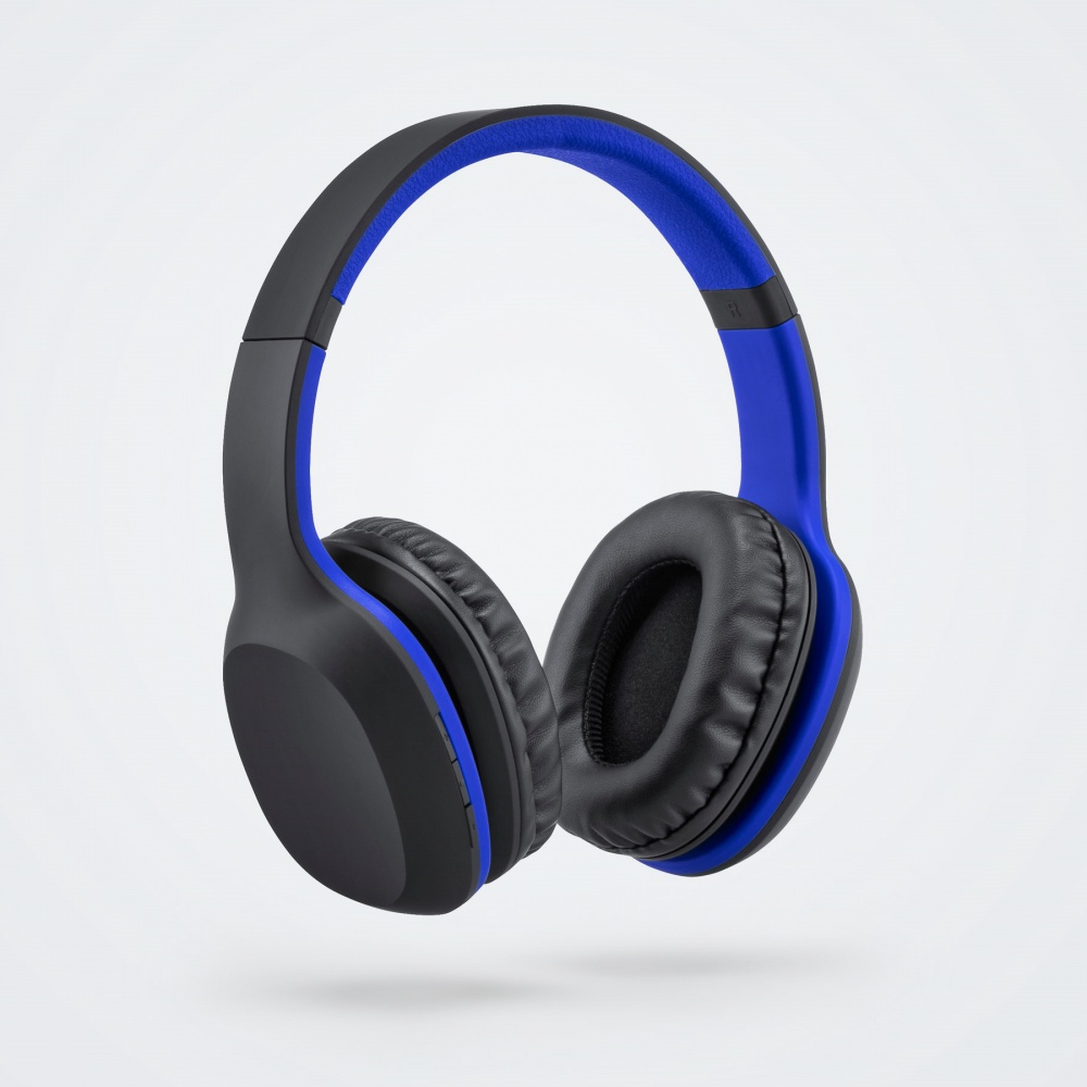 Logo trade promotional product photo of: Wireless headphones Colorissimo, blue