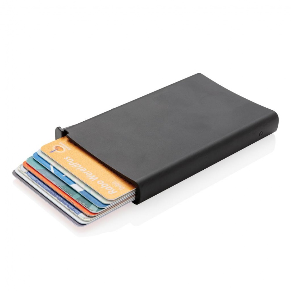 Logotrade advertising products photo of: Standard aluminium RFID cardholder, black