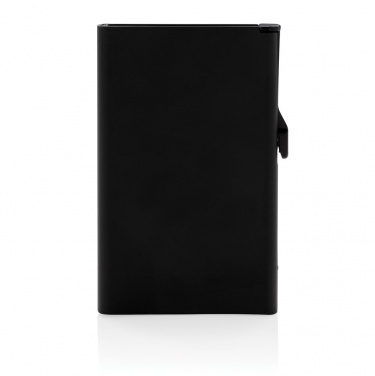 Logo trade advertising products image of: Standard aluminium RFID cardholder, black