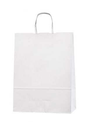 Logo trade promotional merchandise picture of: PAPERBAG WHITE 23X10X32CM