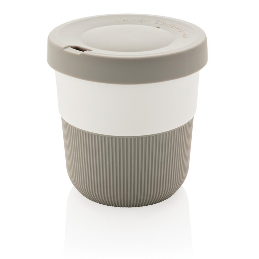 Logo trade promotional merchandise photo of: PLA cup coffee to go 280ml, grey