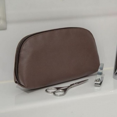 Logotrade promotional item image of: Apple Leather Toiletry Bag